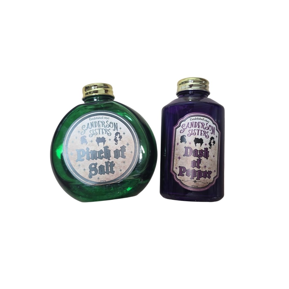 Sanderson Sisters Salt & Pepper Shakers Set Of 2 Glass Small Kitchen Decor